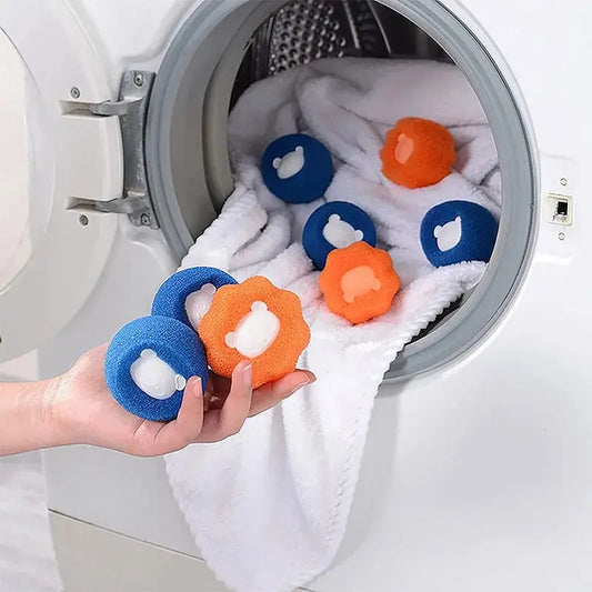 Boules attrape-poils réutilisables pour machine à laver