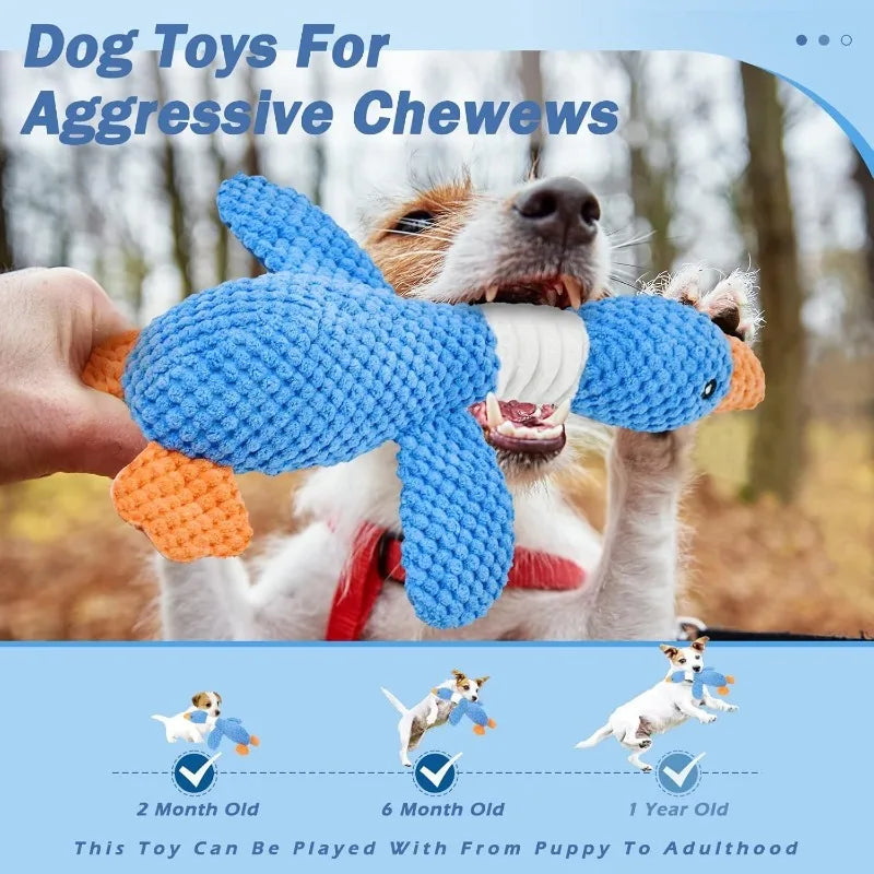 Jouet peluche interactif ultra résistant pour chiens et chats