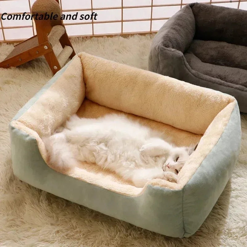 Panier-maison douillet pour chat et chien