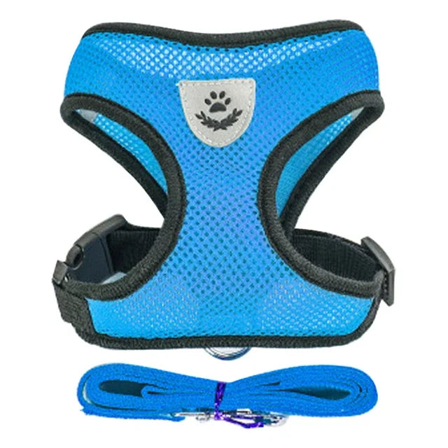 Harnais gilet ajustable pour chat et chien