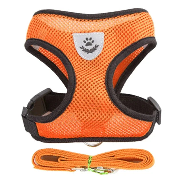 Harnais gilet ajustable pour chat et chien