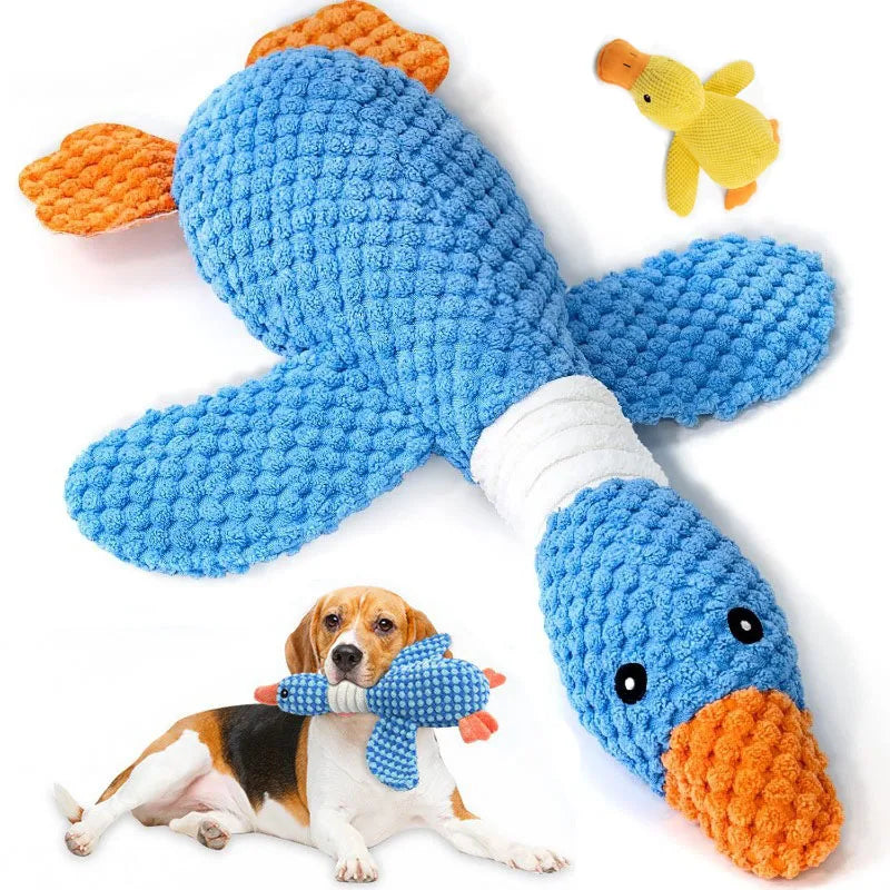Jouet peluche interactif ultra résistant pour chiens et chats