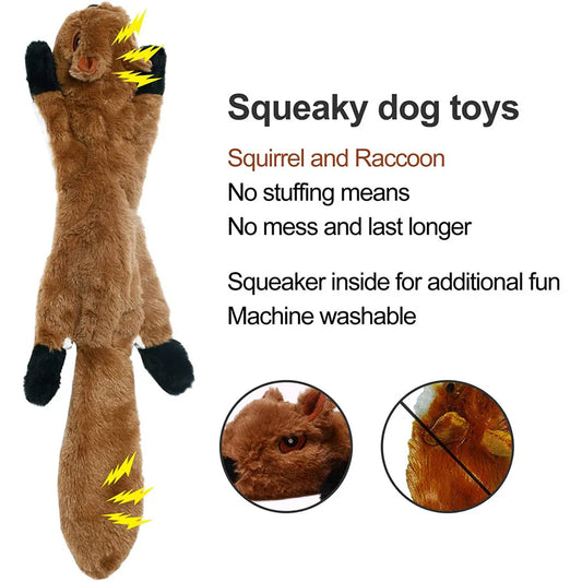 Jouet peluche sans rembourrage pour chien