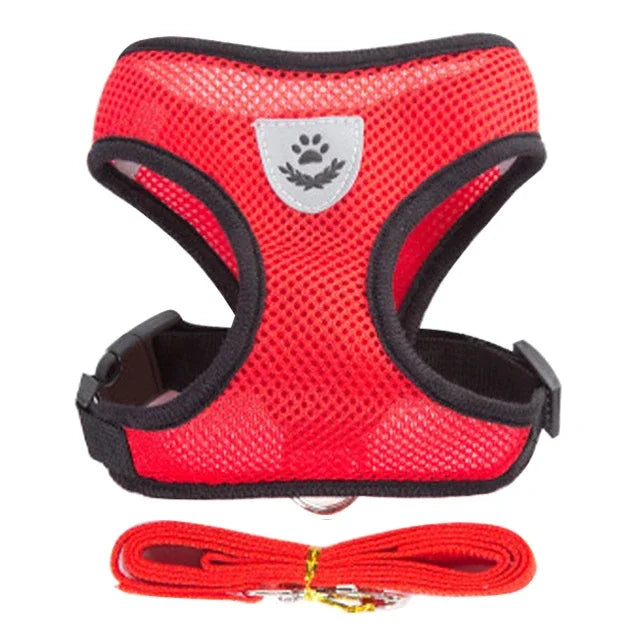 Harnais gilet ajustable pour chat et chien