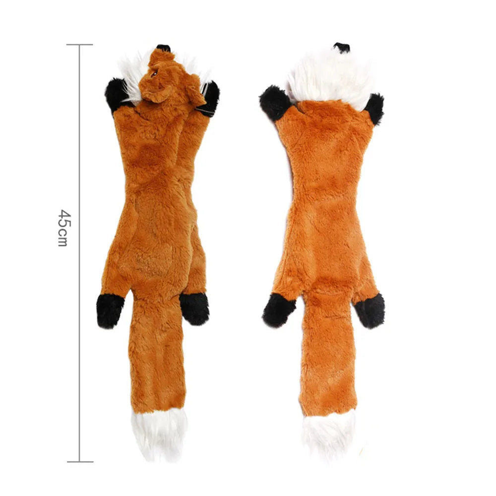 Jouet peluche sans rembourrage pour chien