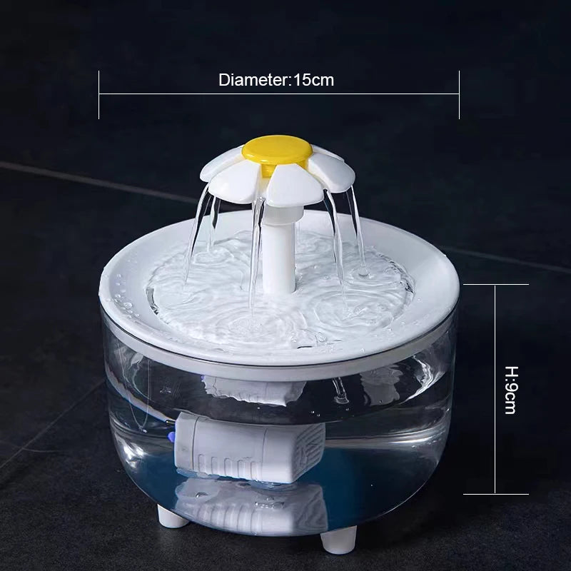 Fontaine à eau automatique filtrante USB pour chats et chiens