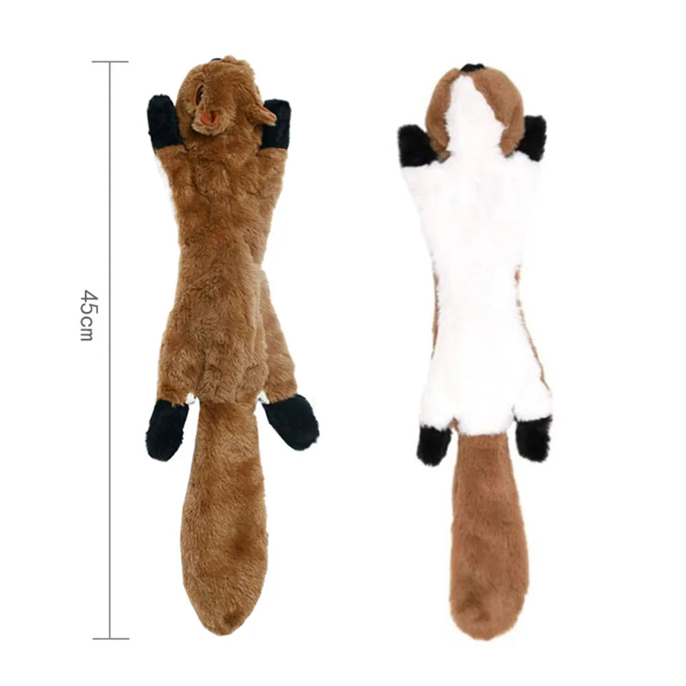 Jouet peluche sans rembourrage pour chien