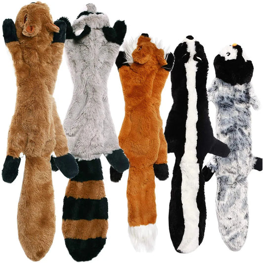 Jouet peluche sans rembourrage pour chien