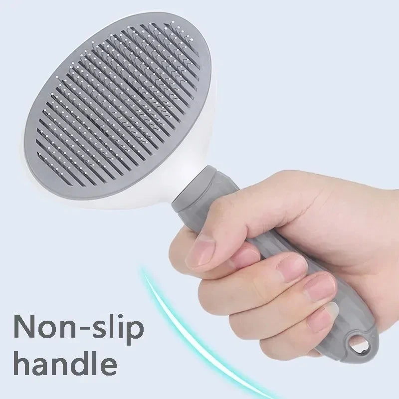 Brosse autonettoyante pour animaux de compagnie