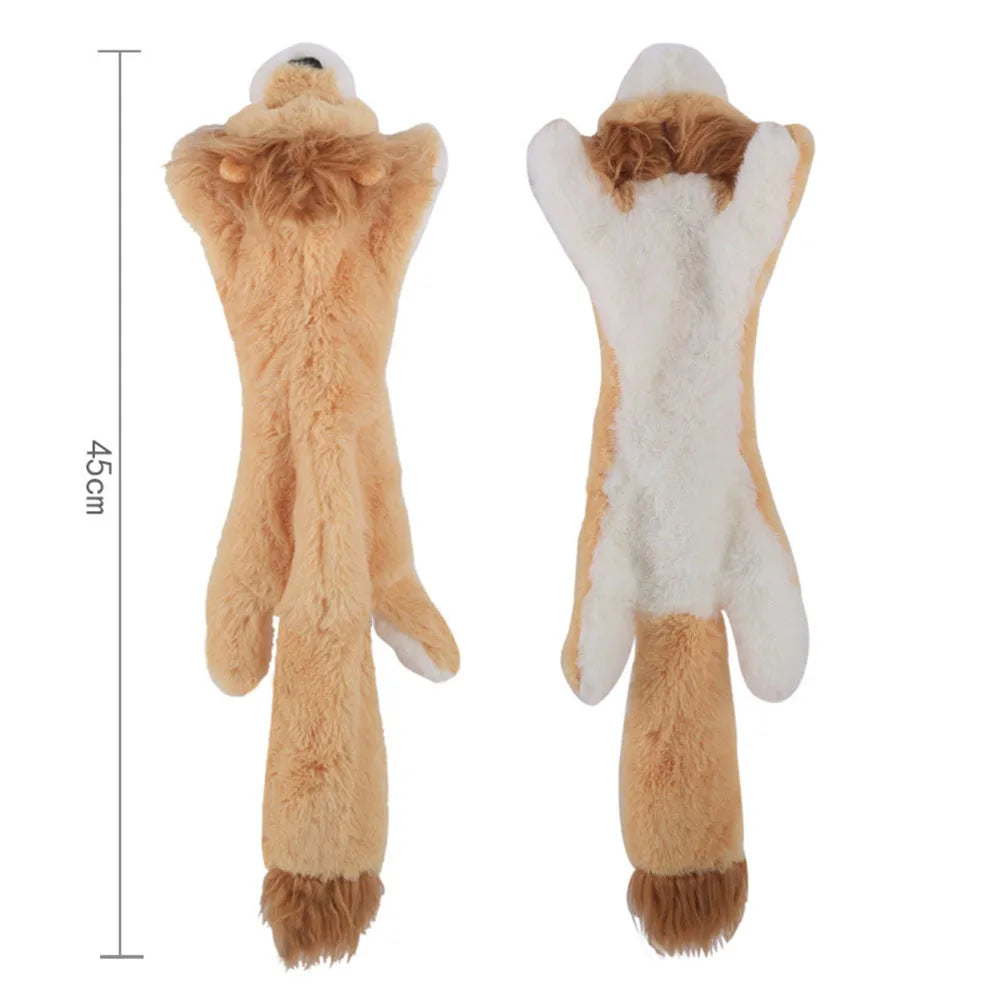 Jouet peluche sans rembourrage pour chien