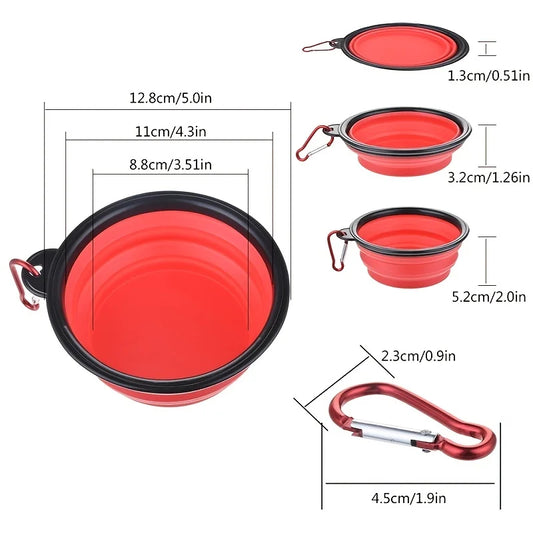 Mangeoire portable pliante en silicone