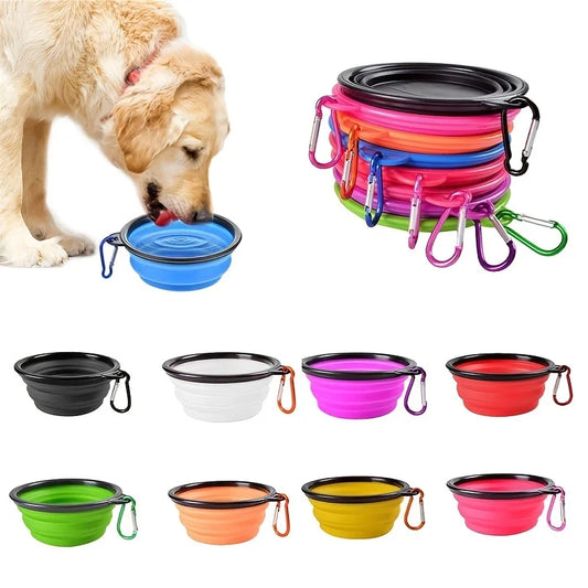 Mangeoire portable pliante en silicone