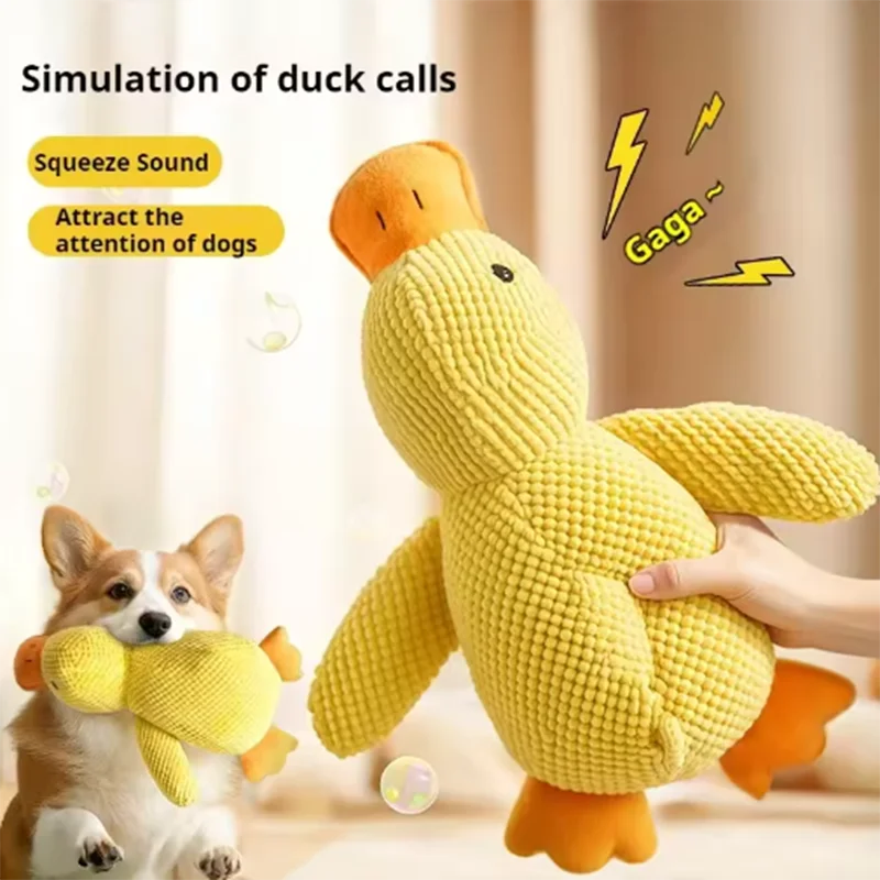 Jouet canard sonore pour chien