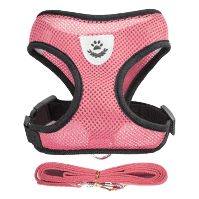 Harnais gilet ajustable pour chat et chien
