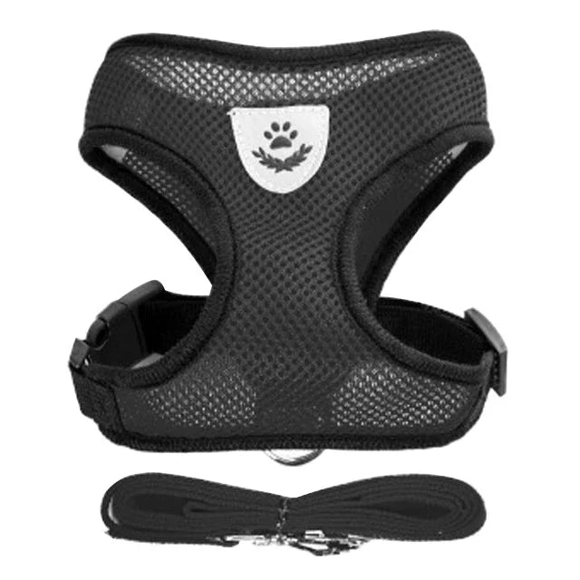 Harnais gilet ajustable pour chat et chien